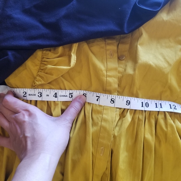 Zara Yellow Ruffled Dress - Picture 3 of 3